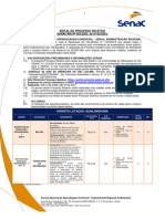 Edital Do Processo Seletivo SENAC/MA #002/2024, de 01/02/2024