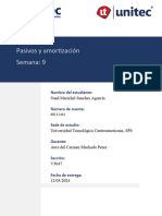 Tarea - No.9.1 - Pasivos y Amortización