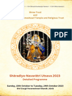 Sharadiya-Navaratri Utsava 2023 - Detailed Programme (V12.10.2023)