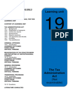 LU19 - Tax Administration Act