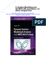 Download Dynamic System Modelling And Analysis With Matlab And Python 1St Edition Jongrae Kim full chapter