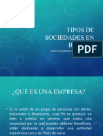 Tipos de Sociedades en Bolivia. - Favio Llanque Presentacion Oficial