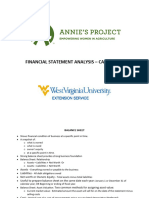 2.7 Financial Statement Analysis - Case Study