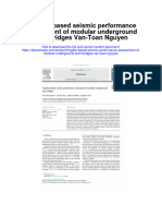 Download Fragility Based Seismic Performance Assessment Of Modular Underground Arch Bridges Van Toan Nguyen full chapter