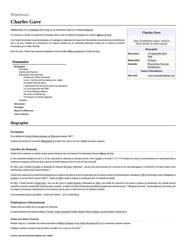 Charles Gave | PDF | euro | Zone euro