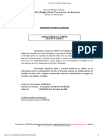 Creci-SP - Certidão de Regularidade FÍSICA 236505-F