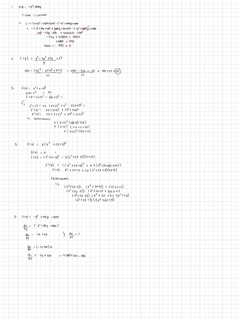 Mathematical Functions and Calculations | PDF