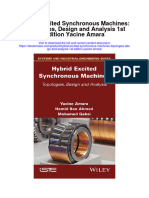 Hybrid Excited Synchronous Machines Topologies Design and Analysis 1St Edition Yacine Amara Full Chapter