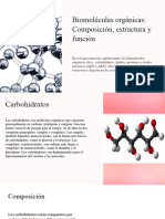 Biomoleculas Organicas Composicion Estructura y Funcion