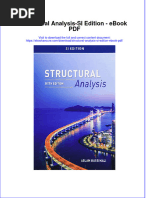 Book PDF Structural Analysis Si Edition PDF Full Chapter