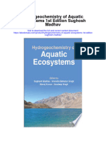 Hydrogeochemistry of Aquatic Ecosystems 1St Edition Sughosh Madhav Full Chapter