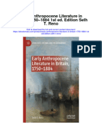 Download Early Anthropocene Literature In Britain 1750 1884 1St Ed Edition Seth T Reno full chapter