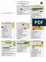 Calendário Escolar 2024