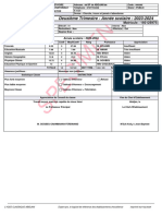 Specimen: Deuxième Trimestre - Année Scolaire: 2023-2024