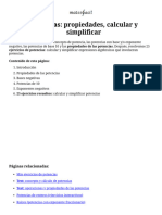 Ejercicios Resueltos de Potencias - Calcular y Simplificar