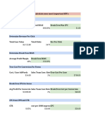 (New) AdWords Formulas Calculator