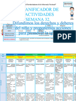 PLANIFICADOR DE ACTIVIDADES SEMANA 32