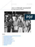 Padre Anthony Cekada - Bispos Maçons e A Intenção Sacramental - Seminário São José