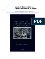 Download Freedom Of Expression As Self Restraint Matthew H Kramer full chapter