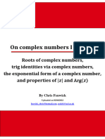 Maths - Complex Numbers 01 - Part 2