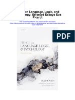 Frege On Language Logic and Psychology Selected Essays Eva Picardi Full Chapter