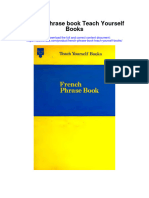 French Phrase Book Teach Yourself Books Full Chapter