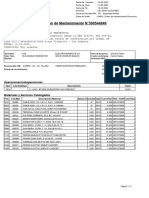 Orden de Mantenimiento N°500544946: Operaciones/suboperaciones