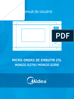 Manual Micro Ondas de Embutir Midea 25l 1