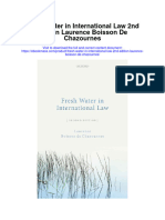 Fresh Water in International Law 2Nd Edition Laurence Boisson de Chazournes Full Chapter
