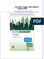 book pdf The Micro Economy Today 16Th Edition Pdf full chapter