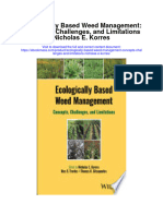 Download Ecologically Based Weed Management Concepts Challenges And Limitations Nicholas E Korres full chapter