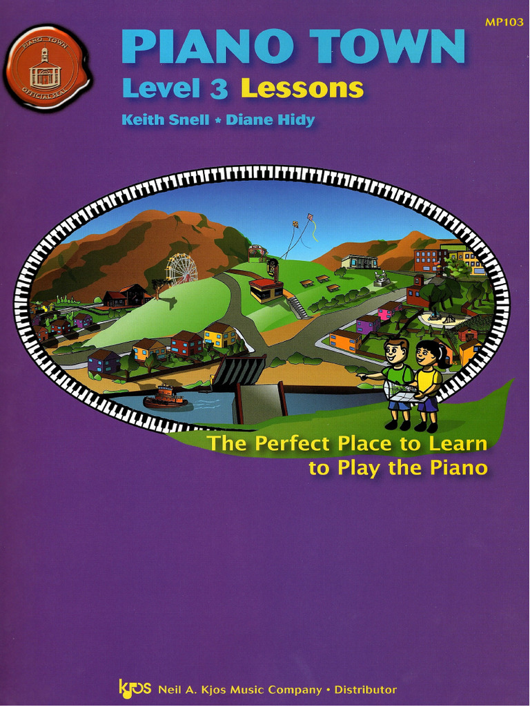 Piano Town. Lessons 3 | PDF | Chord (Music) | Scale (Music)