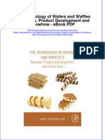 book pdf The Technology Of Wafers And Waffles Ii Recipes Product Development And Knowhow Pdf full chapter