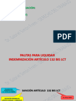 Liquidación Sanción Conminatoria Mensual Del Art. 132 Bis LCT - Pautas