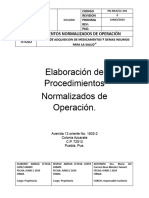 Elaboración de Procedimientos