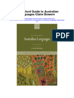 The Oxford Guide To Australian Languages Claire Bowern Full Chapter