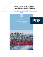 The Oxford Guide To The Uralic Languages Marianne Bakro Nagy Full Chapter
