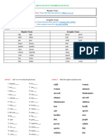 REGULAR NOUNS AND IRREGULAR NOUNS