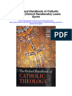 The Oxford Handbook of Catholic Theology Oxford Handbooks Lewis Ayres Full Chapter