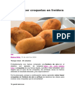 Cómo Hacer Croquetas en Freidora de Aire