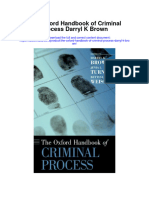 The Oxford Handbook of Criminal Process Darryl K Brown Full Chapter