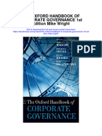 The Oxford Handbook of Corporate Governance 1St Edition Mike Wright Full Chapter