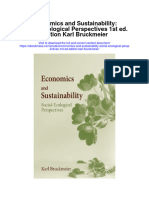 Economics and Sustainability Social Ecological Perspectives 1St Ed Edition Karl Bruckmeier Full Chapter