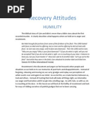 Recovery Attitudes Humility PDF