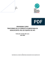 Programa Trastornos de La Conducta Alimentaria