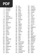 General Service List: 2000 Words | PDF