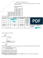 Activity On Frequency Distribution Table