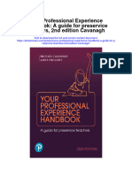 Download Your Professional Experience Handbook A Guide For Preservice Teachers 2Nd Edition Cavanagh all chapter