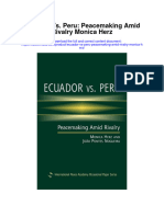 Download Ecuador Vs Peru Peacemaking Amid Rivalry Monica Herz full chapter