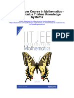 Download Iit Jee Super Course In Mathematics Vol 3 Calculus Trishna Knowledge Systems full chapter